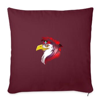 Antigua-et-Barbuda - Housse de coussin décorative 45 x 45 cm - bordeaux - Devant