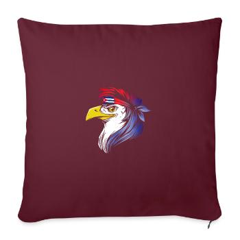 Cuba - Housse de coussin décorative 45 x 45 cm - bordeaux - Devant