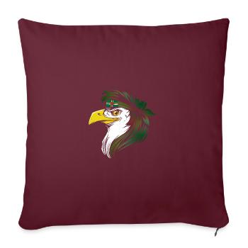 Dominique - Housse de coussin décorative 45 x 45 cm - bordeaux - Devant
