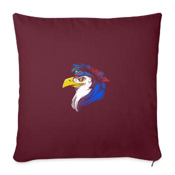 République démocratique du Congo - Housse de coussin décorative 45 x 45 cm - bordeaux - Devant