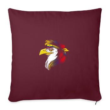 Équateur - Housse de coussin décorative 45 x 45 cm - bordeaux - Devant