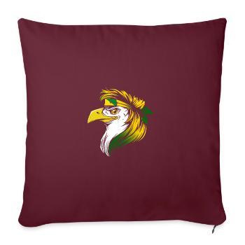 Guyane française - Housse de coussin décorative 45 x 45 cm - bordeaux - Devant