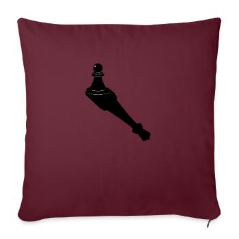 Chess Player Chess Games Chess Pun - Sofakissenbezug 45 x 45 cm - Burgunderrot - Vorne