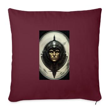 Extraterrestre | OVNI | Vaisseau spatial | PAU | étranger - Housse de coussin décorative 45 x 45 cm - bordeaux - Devant