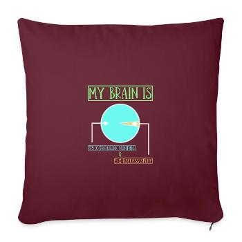 Chasseur de trésors Chasse au trésor Détecteur de métaux - Housse de coussin décorative 45 x 45 cm - bordeaux - Devant