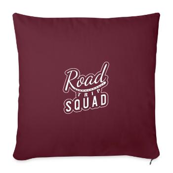 Road Trip - Housse de coussin décorative 45 x 45 cm - bordeaux - Devant