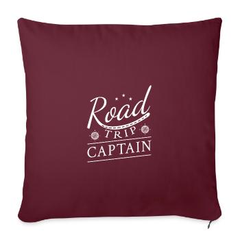 Road Trip - Housse de coussin décorative 45 x 45 cm - bordeaux - Devant