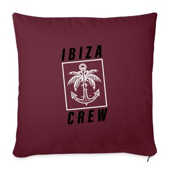 Ibiza Crew Anchor Palm Tree Holidays - Sofa pillowcase 17,3'' x 17,3'' (45 x 45 cm) - burgundy - Front