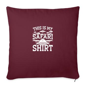 Safari Africa Safari Cadeau de Vacances - Housse de coussin décorative 45 x 45 cm - bordeaux - Devant
