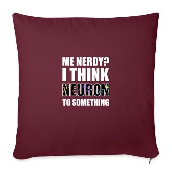 Neurone Neuronon Enseignant Cadeau - Housse de coussin décorative 45 x 45 cm - bordeaux - Devant