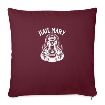 Hail Mary Football - Sofakissenbezug 45 x 45 cm - Burgunderrot - Vorne