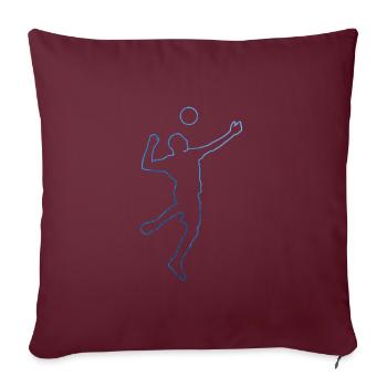 Fistball Fistball Volleyball Fistball Joueur de Fistball - Housse de coussin décorative 45 x 45 cm - bordeaux - Devant