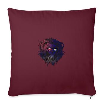 Anguilla - Housse de coussin décorative 45 x 45 cm - bordeaux - Devant
