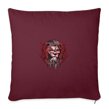 Autriche - Housse de coussin décorative 45 x 45 cm - bordeaux - Devant