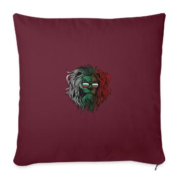 Bulgarie - Housse de coussin décorative 45 x 45 cm - bordeaux - Devant