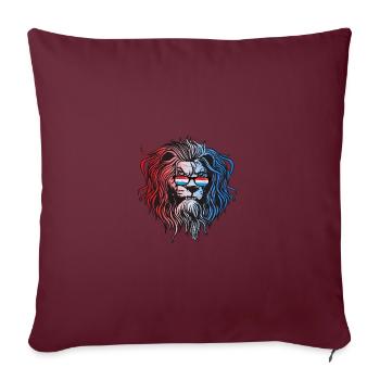 Luxembourg - Housse de coussin décorative 45 x 45 cm - bordeaux - Devant