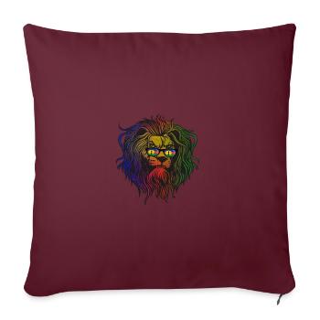 Nouvelle-Calédonie - Housse de coussin décorative 45 x 45 cm - bordeaux - Devant