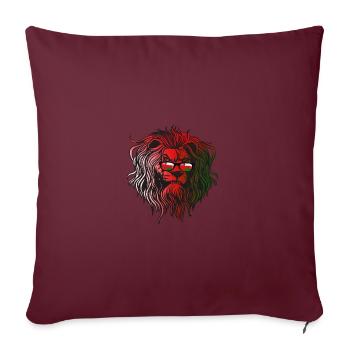 Oman - Housse de coussin décorative 45 x 45 cm - bordeaux - Devant