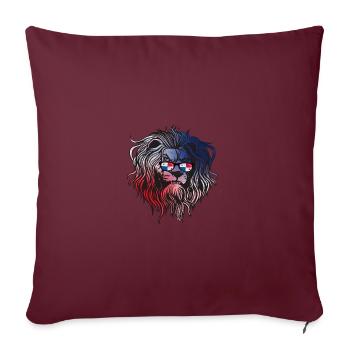 Panama - Housse de coussin décorative 45 x 45 cm - bordeaux - Devant
