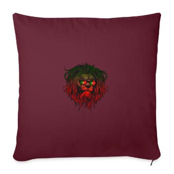 Portugal - Housse de coussin décorative 45 x 45 cm - bordeaux - Devant