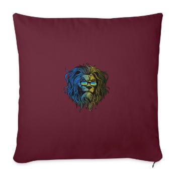 Rwanda - Housse de coussin décorative 45 x 45 cm - bordeaux - Devant