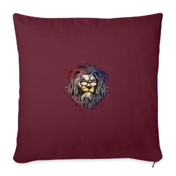 Saba - Housse de coussin décorative 45 x 45 cm - bordeaux - Devant