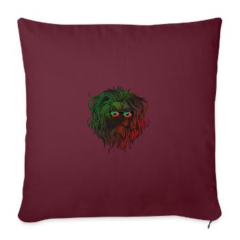 Saint-Kitts-et-Nevis - Housse de coussin décorative 45 x 45 cm - bordeaux - Devant