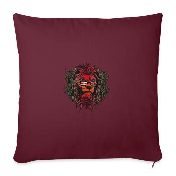 Suriname - Housse de coussin décorative 45 x 45 cm - bordeaux - Devant