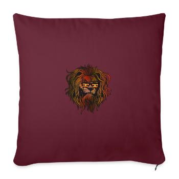 Ouganda - Housse de coussin décorative 45 x 45 cm - bordeaux - Devant