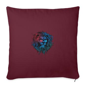 Tuvalu - Housse de coussin décorative 45 x 45 cm - bordeaux - Devant