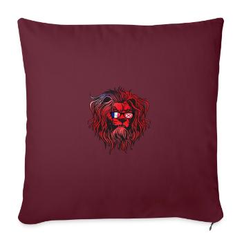 Wallis und Futuna - Sofakissenbezug 45 x 45 cm - Burgunderrot - Vorne
