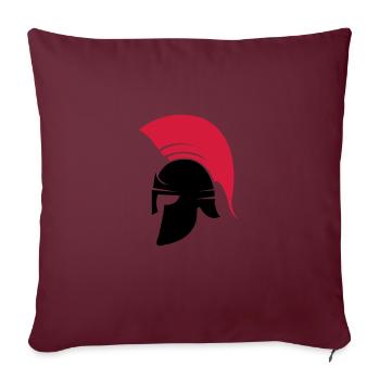 sparta helm - Sofakissenbezug 45 x 45 cm - Burgunderrot - Vorne