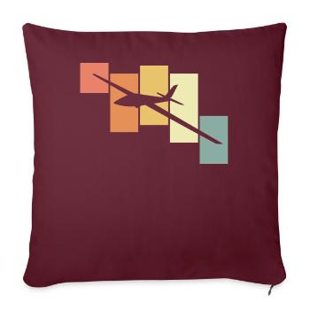 Vol modèle - Housse de coussin décorative 45 x 45 cm - bordeaux - Devant