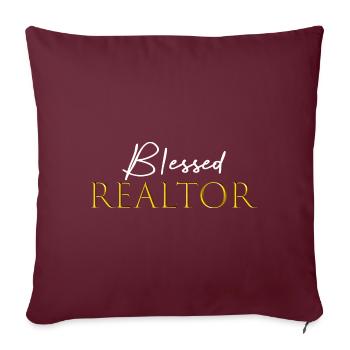 Realtor Design For Real Estate Agents and Brokers - Housse de coussin décorative 45 x 45 cm - bordeaux - Devant