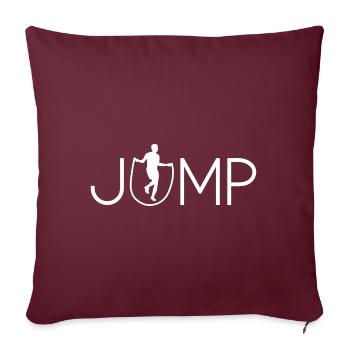 Jump Design pour homme Rope Skipper - Housse de coussin décorative 45 x 45 cm - bordeaux - Devant