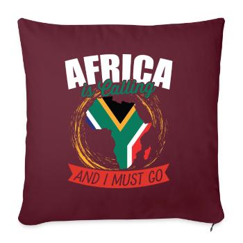 La réputation de l’Afrique - Housse de coussin décorative 45 x 45 cm - bordeaux - Devant