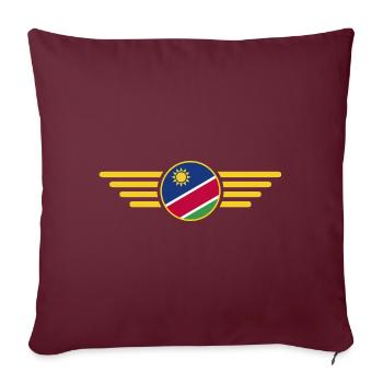 Ich liebe Namibia, Eleganz Stil Design T-Shirt - Sofakissenbezug 45 x 45 cm - Burgunderrot - Vorne