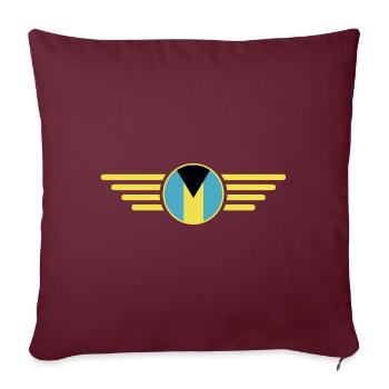 J’aime les Bahamas, T-shirt design de style élégance - Housse de coussin décorative 45 x 45 cm - bordeaux - Devant