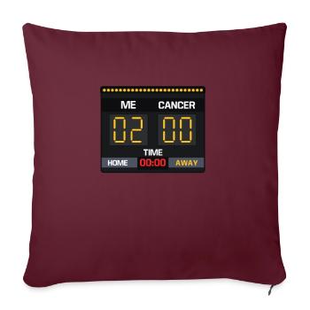 Me 2 Cancer 0 Conseil Sensibilisation au cancer - Housse de coussin décorative 45 x 45 cm - bordeaux - Devant