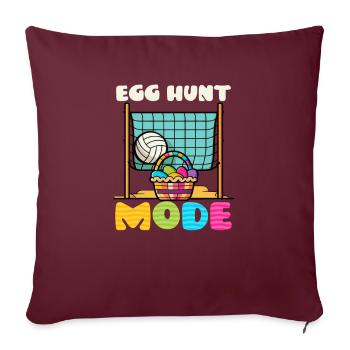 Volleyball-Ostereiersuche-Modus Korbnetz - Sofakissenbezug 45 x 45 cm - Burgunderrot - Vorne