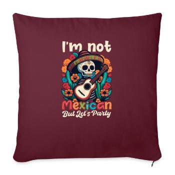 Le Cinco De Mayo n’est pas une fête mexicaine - Housse de coussin décorative 45 x 45 cm - bordeaux - Devant