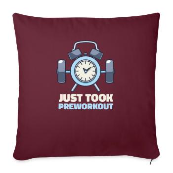 Pre Workout vient de prendre Preworkout - Housse de coussin décorative 45 x 45 cm - bordeaux - Devant