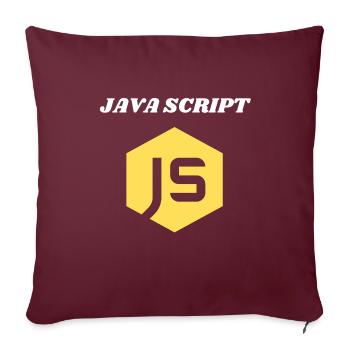 JavaScript-Programmierer - Sofakissenbezug 45 x 45 cm - Burgunderrot - Vorne