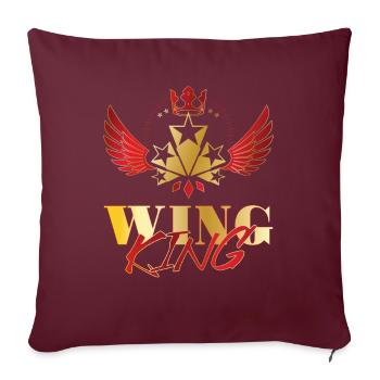 Motorrad Goldwing Gold Wing Wing König - Sofakissenbezug 45 x 45 cm - Burgunderrot - Vorne