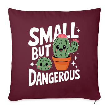Cactus Cactus Plante du désert - Housse de coussin décorative 45 x 45 cm - bordeaux - Devant