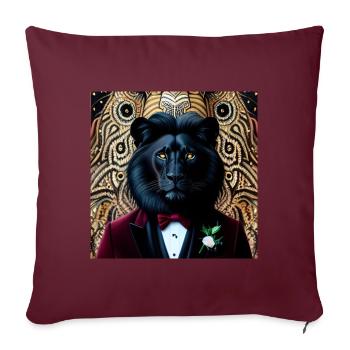 Guardian of the Leo Constellation - Sofa pillowcase 17,3'' x 17,3'' (45 x 45 cm) - burgundy - Front