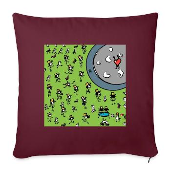Concert de Kuoro - Housse de coussin décorative 45 x 45 cm - bordeaux - Devant