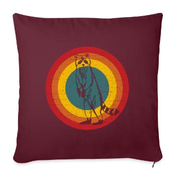 Rat de lavage - Housse de coussin décorative 45 x 45 cm - bordeaux - Devant