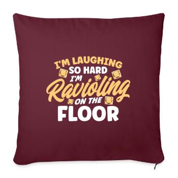Noodles Noodle Lover Lasagne Spaghetti Cadeau - Housse de coussin décorative 45 x 45 cm - bordeaux - Devant