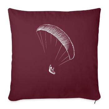 paraglider gerlitzen weiss - Sofakissenbezug 45 x 45 cm - Burgunderrot - Vorne